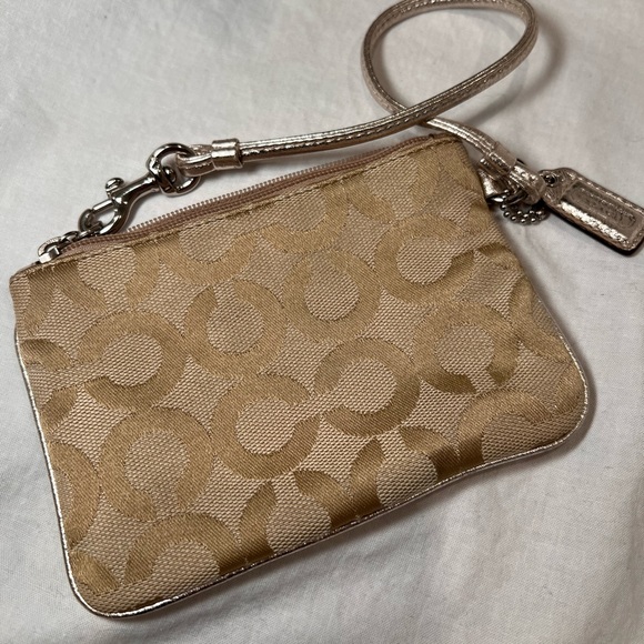 Gold Coach Wristlet - Picture 2 of 3